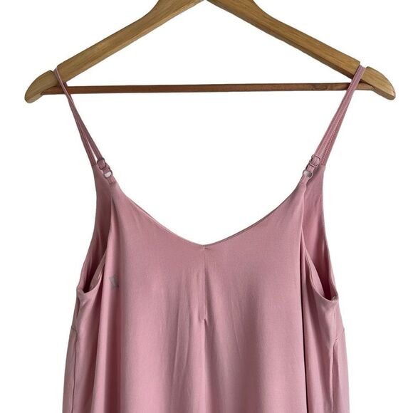Kit And Ace Light Pink Jersey Spaghetti Strap Midi Sun Dress Size XS - Picture 5 of 9